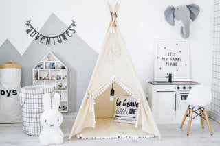 Neutral Kids Play Teepees