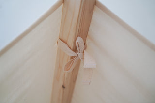 Montessori Bed Canopy - Ivory One-Piece Drape