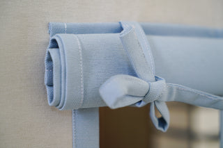 IKEA KURA Curtains - Gray and Steel Blue Teflon Playhouse with Door and Window