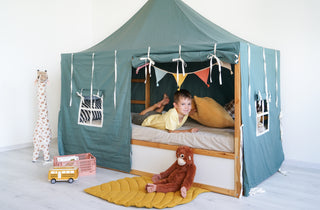 IKEA Kura Tent - Full Eucalyptus Cotton Cover, No Frame Needed