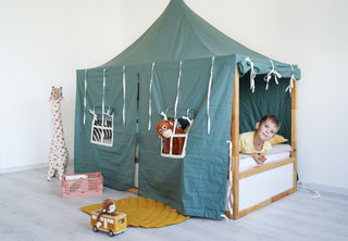 IKEA Kura Tent - Full Eucalyptus Cotton Cover, No Frame Needed