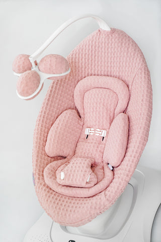 Infant Insert for Mamaroo - Dusty Pink Waffle, Double-Sided