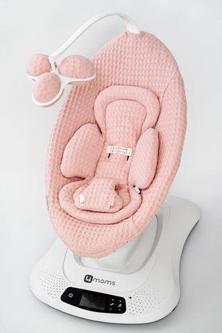 Infant Insert for Mamaroo - Dusty Pink Waffle, Double-Sided