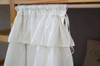 Curtains for IKEA KURA Bunk Bed - Multi-Layer Ruffle Cotton