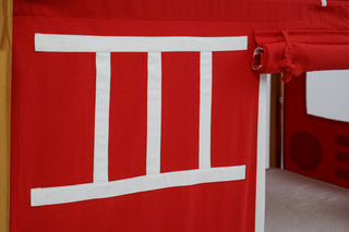 IKEA KURA Bunk Bed Curtains - Fire Truck Roleplay for Boys