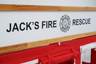 IKEA KURA Bunk Bed Curtains - Fire Truck Roleplay for Boys