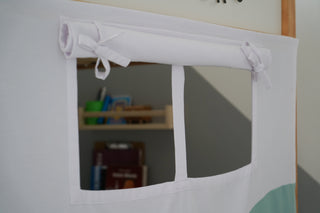 IKEA Kura Hack Curtains - Retro Camper Van Design with Personalized Name Plate
