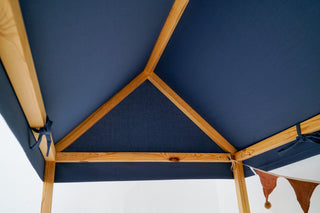 Kids Bed Canopy - Navy Blue Roof for Montessori House Bed