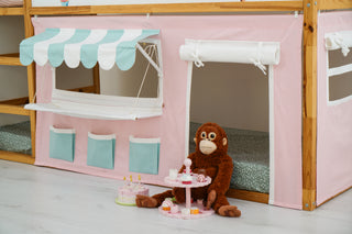 IKEA KURA Bunk Bed Curtains - Bakery Roleplay Playhouse with Awning
