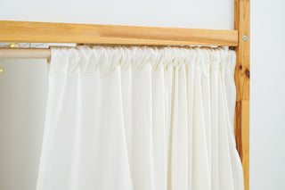 IKEA KURA Bed Curtains – Ivory Cotton