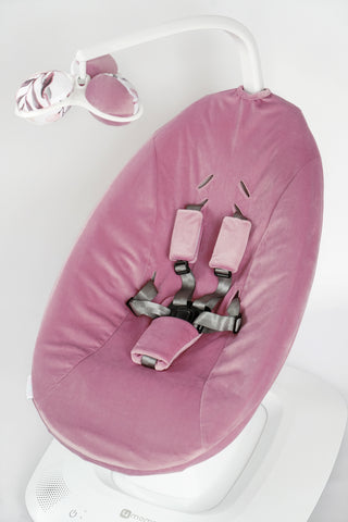 Mamaroo Swing Cover - Cherry Pink Minky Velvet