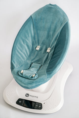 Mamaroo Seat Cover - Teal Minky Velvet