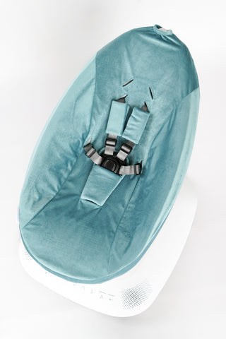 Mamaroo Seat Cover - Teal Minky Velvet