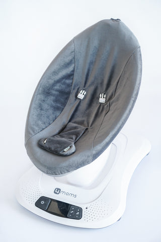 Mamaroo Replacement Cover - Charcoal Gray Minky Velvet