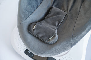 Mamaroo Replacement Cover - Charcoal Gray Minky Velvet