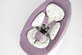 Mamaroo Newborn Insert - Bunny Floral Cotton and Lavender Minky Velvet