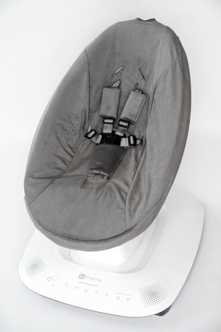 Mamaroo Replacement Cover - Charcoal Gray Minky Velvet