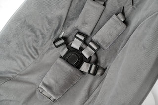 Mamaroo Replacement Cover - Charcoal Gray Minky Velvet
