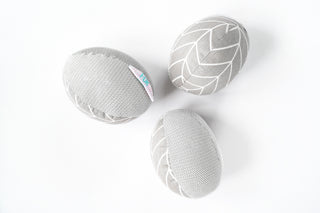 Mamaroo Replacement Cover and Insert - Gray Geometric Cotton and Minky Velvet