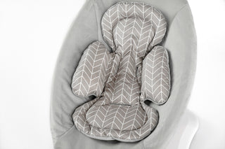 Mamaroo Replacement Cover and Insert - Gray Geometric Cotton and Minky Velvet