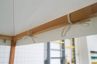 Kura Bed Tent - Ivory White, Clean Edge