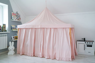 Kids Bed Canopy - Baby Pink for IKEA Kura Floor Bed