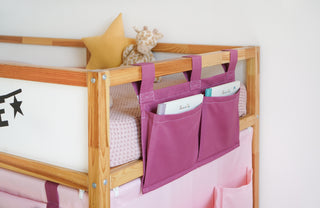 Bunk Bed Organizer - Hanging Rail Pockets, 1 to 3 Cells
