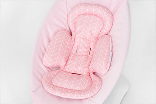 Mamaroo Newborn Cover and Insert - Pink Geometric Cotton and Minky Velvet