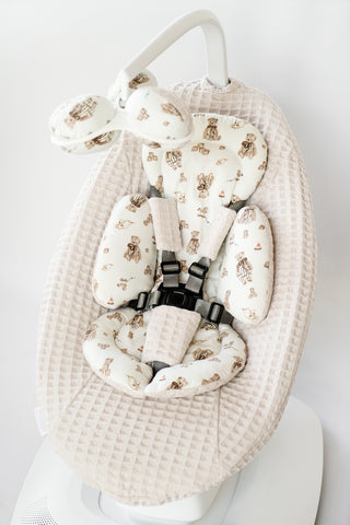 Mamaroo Insert - Teddy Bear Cotton and Waffle Fabric