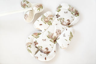 4moms Mamaroo Infant Insert - Woodland Animals Cotton and Beige Waffle