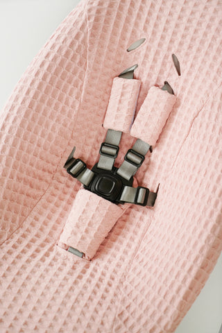 Mamaroo Seat Cover - Dusty Rose Waffle, Handmade and Washable