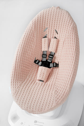 Mamaroo Seat Cover - Dusty Rose Waffle, Handmade and Washable
