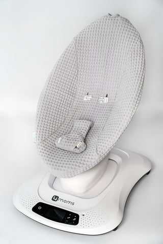 Mamaroo Cover and Insert Set - Gray Botanical Cotton and Waffle
