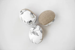 Mamaroo Swing Infant Insert - Gray Botanical Cotton and Brown Waffle