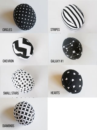 Mamaroo Replacement Balls - Black and White, Set of 3
