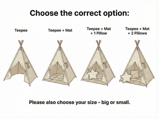 Eucalyptus Kids Teepee Tent | Handmade Cotton Indoor Play Tent