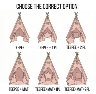 Raspberry Girls Teepee Tent | Large 5-Pole Handmade Indoor Play Tent