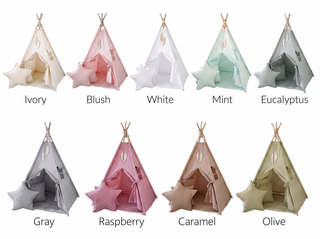 Caramel Kids Teepee Tent | Handmade Cotton Play Tent for Boys