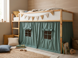 IKEA KURA Curtains Eucalyptus Green Cotton - Ready to Hang