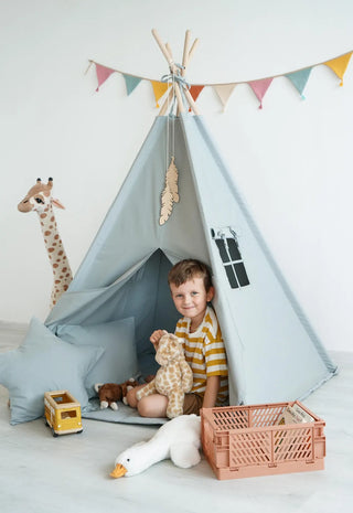 Eucalyptus Kids Teepee Tent | Handmade Cotton Indoor Play Tent