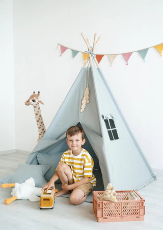 Eucalyptus Kids Teepee Tent | Handmade Cotton Indoor Play Tent