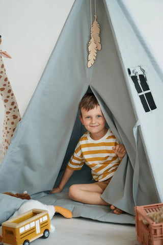 Eucalyptus Kids Teepee Tent | Handmade Cotton Indoor Play Tent