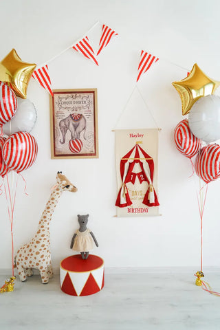 Birthday Countdown, Kids Countdown, Advent Calendar, Countdown Birthday Calendar, Interactive Countdown, Nursery decor circus, Circus Decor