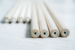 Teepee Poles Set of 4 | Wooden Beech Replacement Poles for Kids Teepee