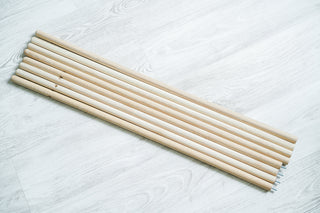 Teepee Poles Set of 4 | Wooden Beech Replacement Poles for Kids Teepee