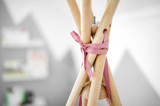 Raspberry Girls Teepee Tent | Large 5-Pole Handmade Indoor Play Tent
