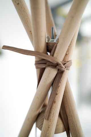 Brown Kids Teepee Tent | Large 5-Pole Handmade Cotton Play Tent