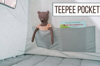 Teepee Pocket Organizer | Add-On for Kids Teepee Tent