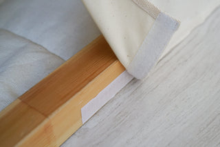 IKEA KURA Bed Curtains - Ivory Cotton with Door and Window