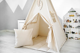 Teepee Pillow | Handmade Cotton Kids Cushion, Star or Square